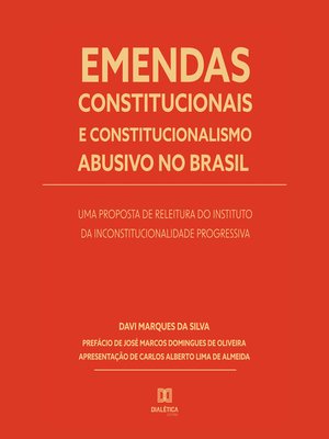 cover image of Emendas constitucionais e constitucionalismo abusivo no Brasil